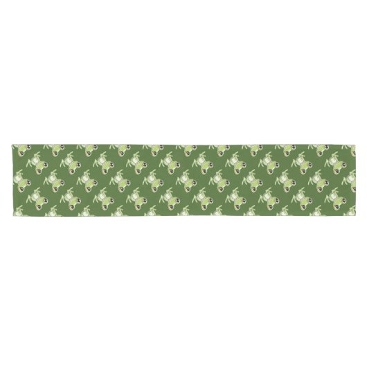 Mein anderer Green Frosch Friend Table Runner Kurzer Tischläufer (Horizontal)