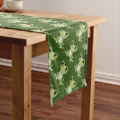 Mein anderer Green Frosch Friend Table Runner Kurzer Tischläufer (Beispiel)