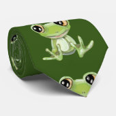 Mein anderer Grüner Frosch Freund Neck Tie Krawatte (Gerollt)