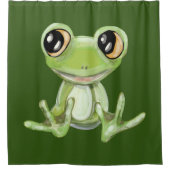 Mein anderer grüner Frosch-Friend-Duschvorhang Duschvorhang (Vorderseite)