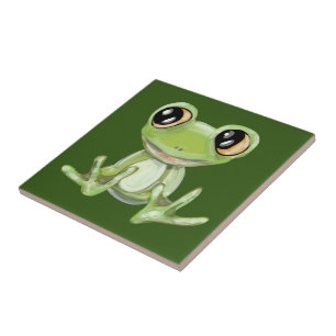 Mein anderer grüner Froschfreund Keramikfliese