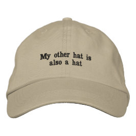 Mein anderer Hut Bestickter Hut