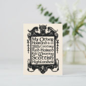 Mein anderer Mann - Highlander Postkarte (Stehend Vorderseite)