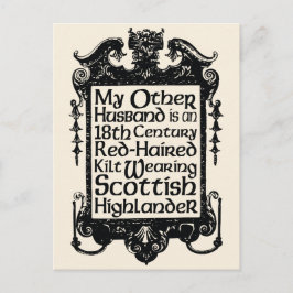 Mein anderer Mann - Highlander Postkarte