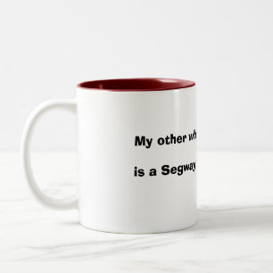 Mein anderer Rollstuhl, ist ein Segway! Zweifarbige Tasse