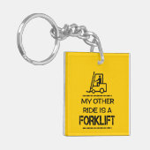 Mein anderer Zug ist ein Gabelstapler Schlüsselanhänger (Vorderseite links)