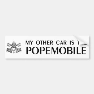 Mein anderes Auto ist der Popemobile Autoaufkleber