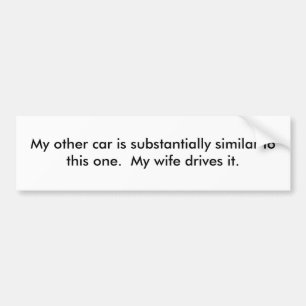 Mein anderes Auto ist diesem O… im Wesentlichen Autoaufkleber