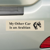 Mein anderes Auto ist ein Araber Autoaufkleber (Auf Auto)