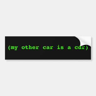 (mein anderes Auto ist ein Cdr) Autoaufkleber