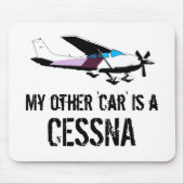 Mein anderes Auto ist ein Cessna Mousepad (Vorne)