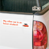 Mein anderes Auto ist ein Ehrenstudent! Autoaufkleber (Auf Lkw)