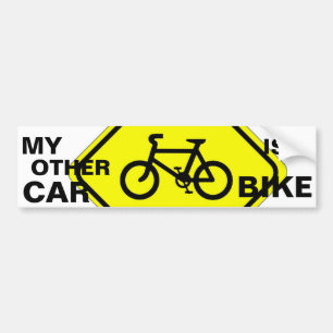 MEIN ANDERES AUTO IST EIN FAHRRAD AUTOAUFKLEBER