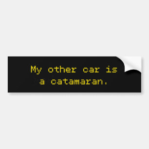 Mein anderes Auto ist ein Katamaran Autoaufkleber