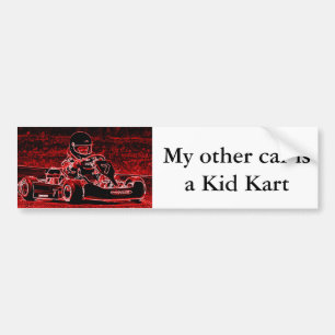 Mein anderes Auto ist ein Kind Kart Autoaufkleber
