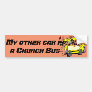 "Mein anderes Auto ist ein Kirchen-Bus-" Autoaufkleber