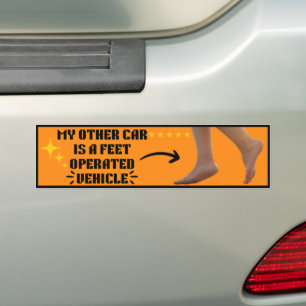Mein anderes Auto ist ein mit den Füßen bedientes Autoaufkleber