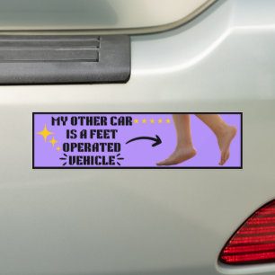 Mein anderes Auto ist ein mit den Füßen bedientes  Autoaufkleber