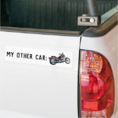 Mein anderes Auto ist ein Motorrad Autoaufkleber (Auf Lkw)