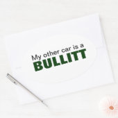 Mein anderes Auto ist ein Oval, das nicht ganz so  Ovaler Aufkleber (Umschlag)