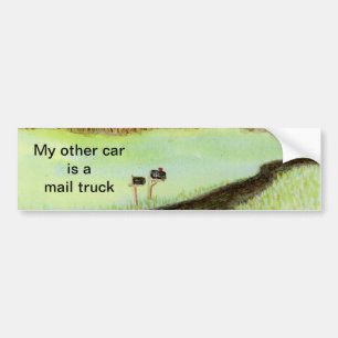 Mein Anderes Auto ist ein Postwagen Autoaufkleber