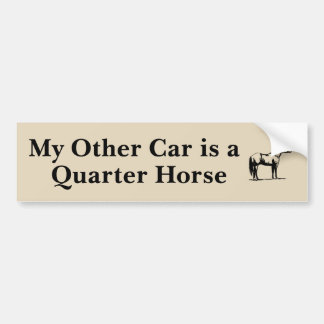 Mein anderes Auto ist ein Quarterhorse Autoaufkleber