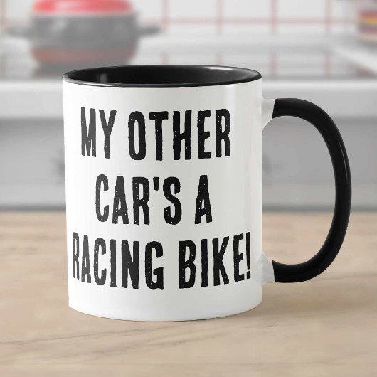 Mein anderes Auto ist ein Rennrad Tasse