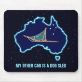 Mein anderes Auto ist ein Schlitten - Australien Mousepad (Vorne)