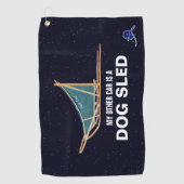 Mein anderes Auto ist ein Schlitten Golfhandtuch (Vorderseite)