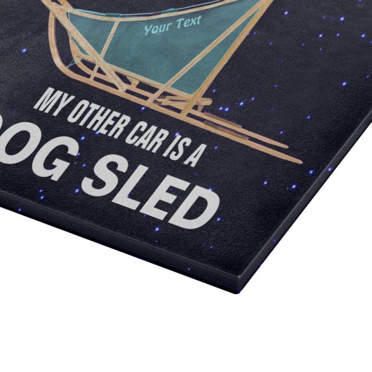 Mein anderes Auto ist ein Schlitten Schneidebrett (Ecke)