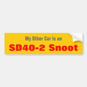 Mein anderes Auto ist ein SD40-2 Snoot Autoaufkleber