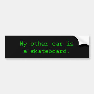 Mein anderes Auto ist ein Skateboard Autoaufkleber