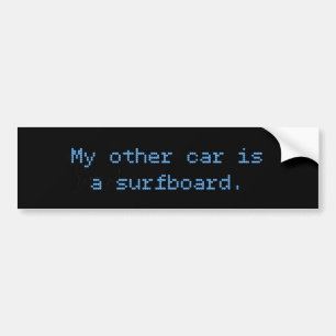 Mein anderes Auto ist ein Surfbrett Autoaufkleber