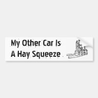 Mein anderes Auto ist eine Heu-Pressung
