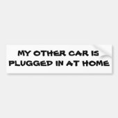 Mein anderes Auto wird zu Hause angeschlossen Autoaufkleber (Vorne)
