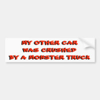 Mein anderes Auto wurde durch einen Monster-LKW
