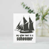 Mein Anderes Boot ist Schoner Postkarte (Stehend Vorderseite)