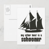 Mein Anderes Boot ist Schoner Postkarte (Vorne/Hinten)