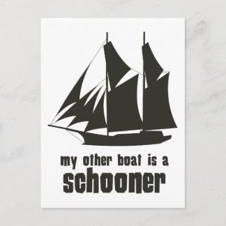 Mein Anderes Boot ist Schoner Postkarte