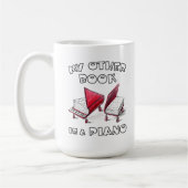 Mein anderes Buch ist ein Klavier für Keyboard-Mus Kaffeetasse (Links)