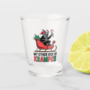 Mein anderes Fahrzeug ist der Krampus Krampus Schl Schnapsglas