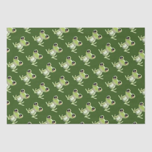 Mein anderes grünes Frosch-Friend-Tissue-Papier Seidenpapier (Vorderseite)