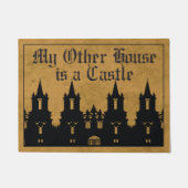 Mein anderes Haus ist ein Schloss Fußmatte (Vorderseite)
