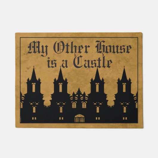 Mein anderes Haus ist ein Schloss Fußmatte (Vorderseite)