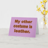 Mein anderes Kostüm ist Leder Karte (Gelbe Blume)