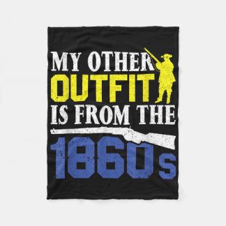 Mein anderes Outfit stammt aus den 1860er Jahren - Fleecedecke