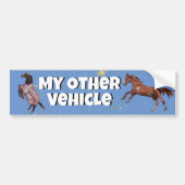 mein anderes Pferd Autoaufkleber (Vorne)