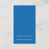 Mein anderes Telefon - blaue persönliche Telefonnummerkarte (Rückseite)