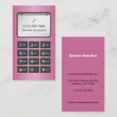 Mein anderes Telefon - rosa Visitenkarten Visitenkarte (Vorne/Hinten)