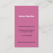 Mein anderes Telefon - rosa Visitenkarten Visitenkarte (Rückseite)